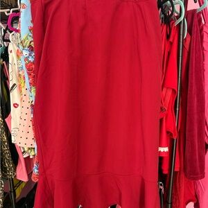 Vixen by Micheline Pitt Red Pencil Skirt